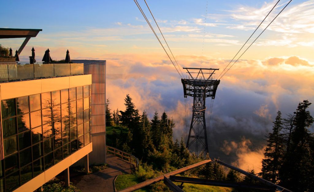 grouse mountain view british columbia canada