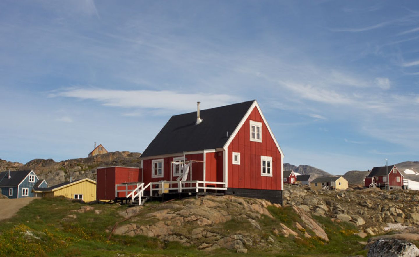 greenland red building