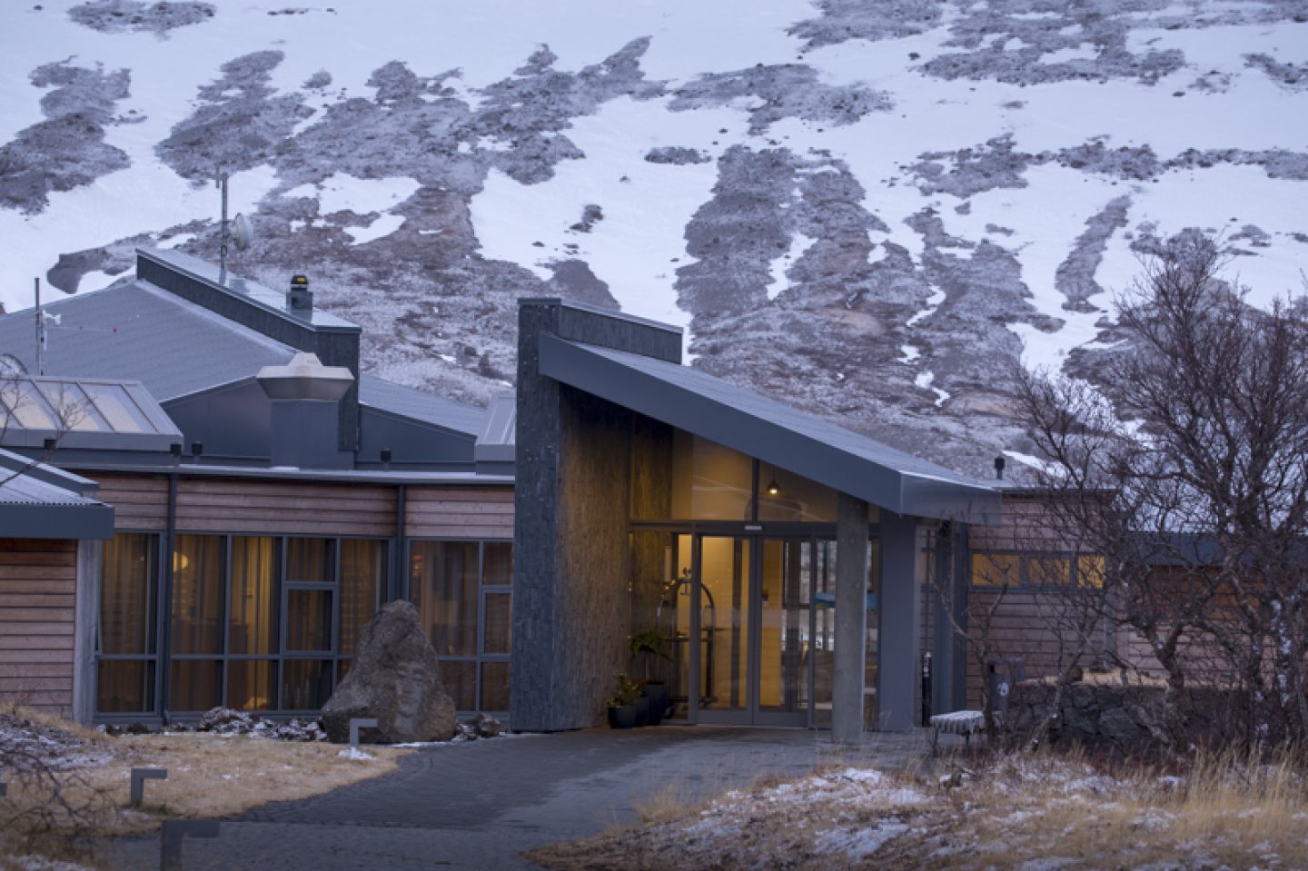 hotel husafell in winter iceland