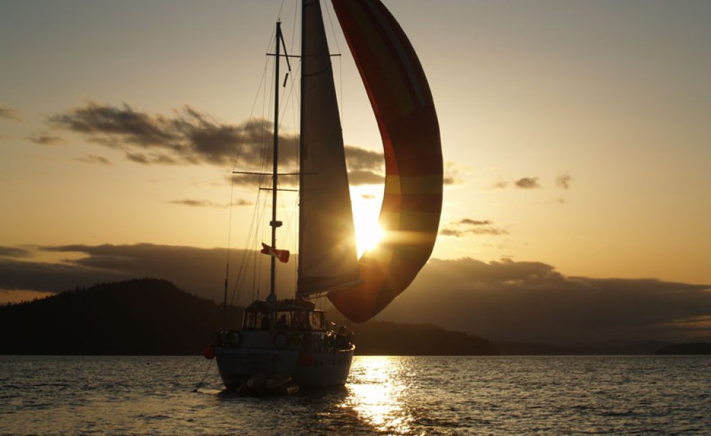 canada british columbia haida gwaii islands sailing sunset ba