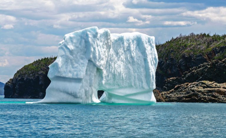 canada newfoundland and labrador iceberg near triton island green bay