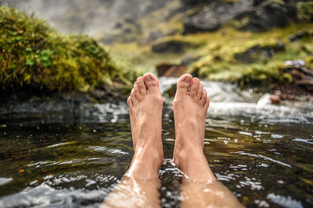 iceland feet in hot spring adstk