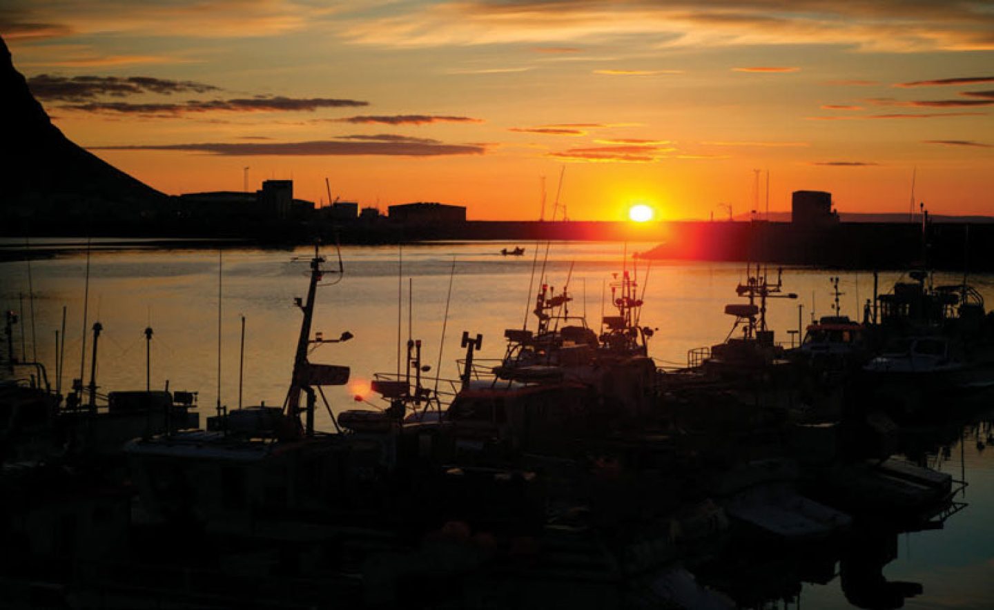 iceland grundarfjordur harbour sunset rth