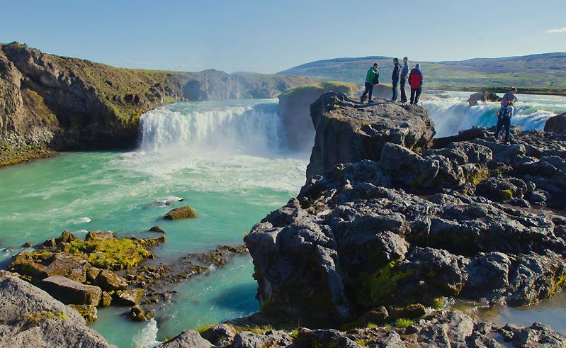 iceland north east godafoss viewpoint do