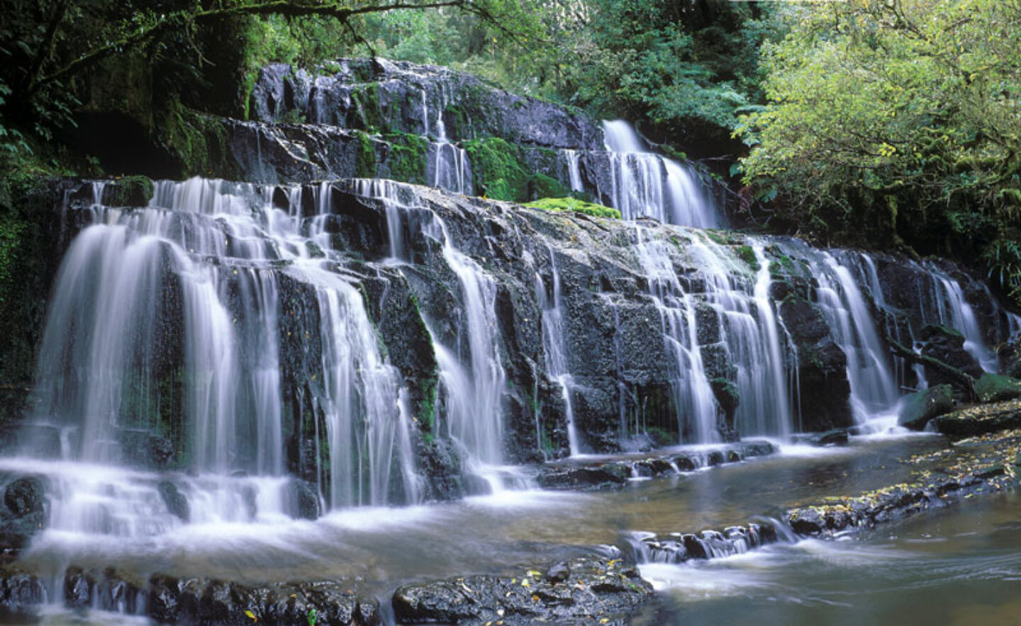 new zealand catlins waterfall vs