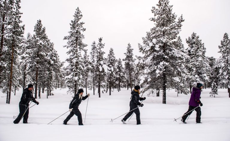 sweden icehotel cross country skiing
