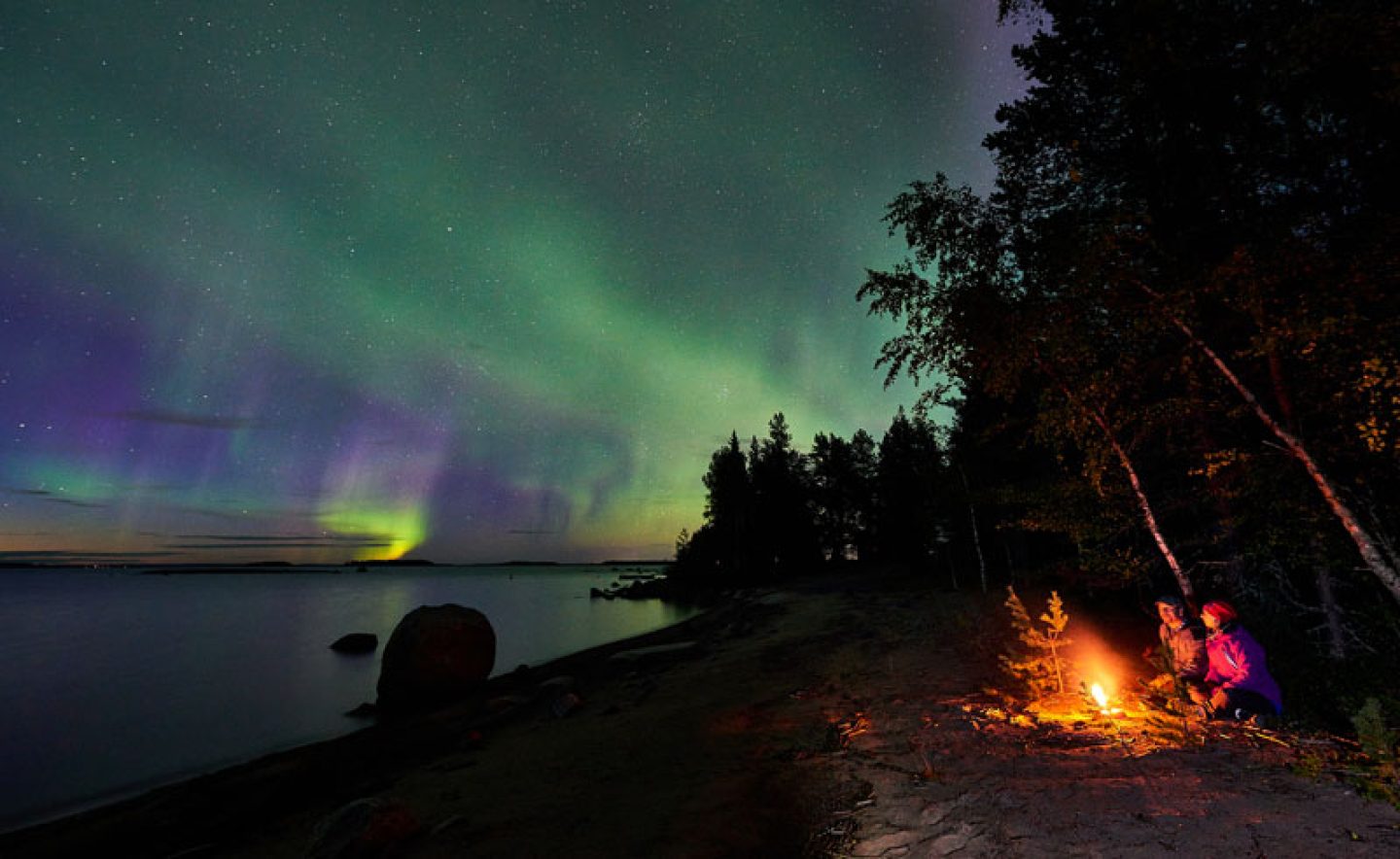 sweden lapland autumn campfire brandon lodge