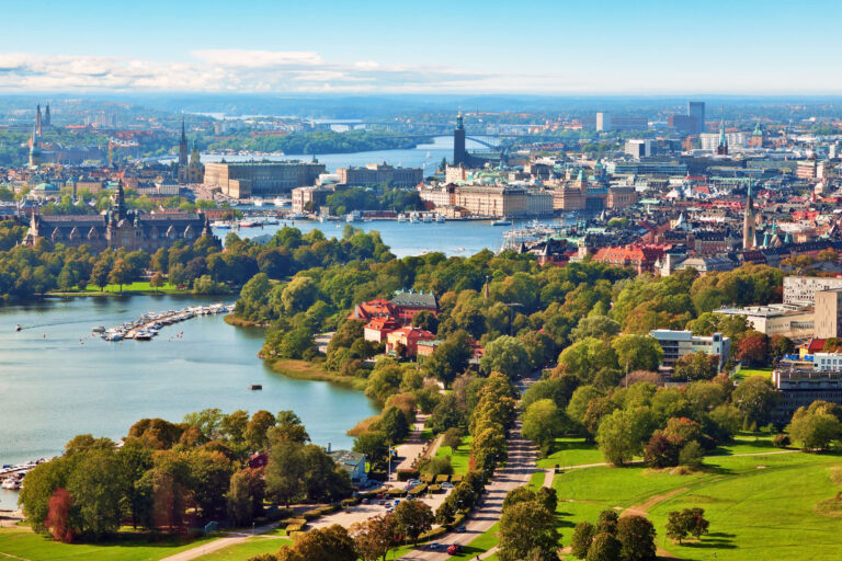sweden stockholm aerial view istk