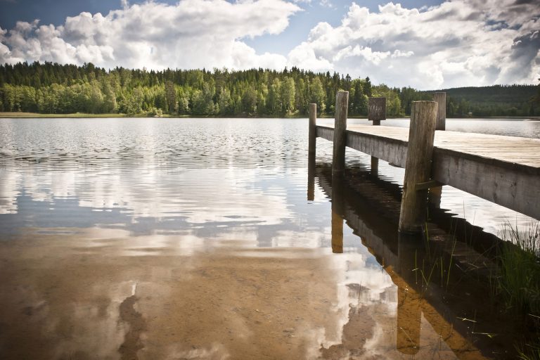sweden varmland lake eldan jetty summer vs
