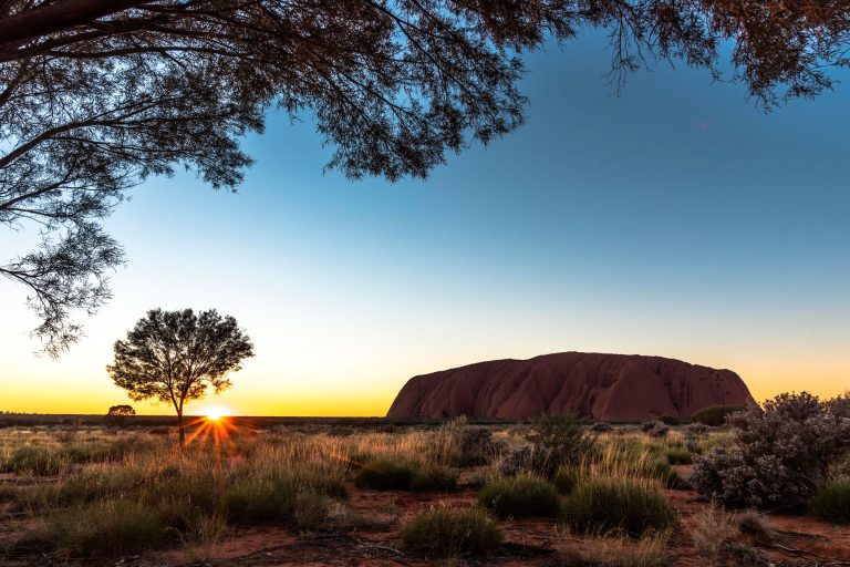 australia northern territory uluru sunrise adstk