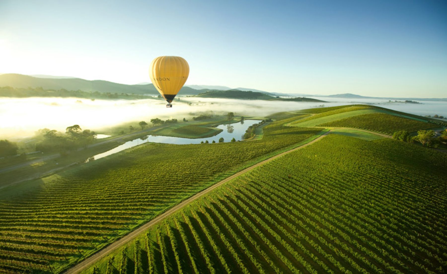 australia victoria yarra valley hot air ballooning