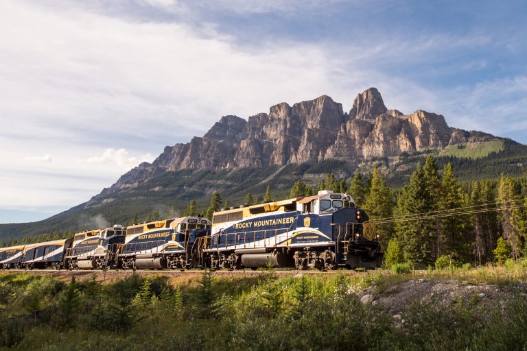 Rocky Mountaineer and Castle Mountain