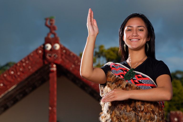 new zealand rotorua maori girl whakarewarewa village tnz
