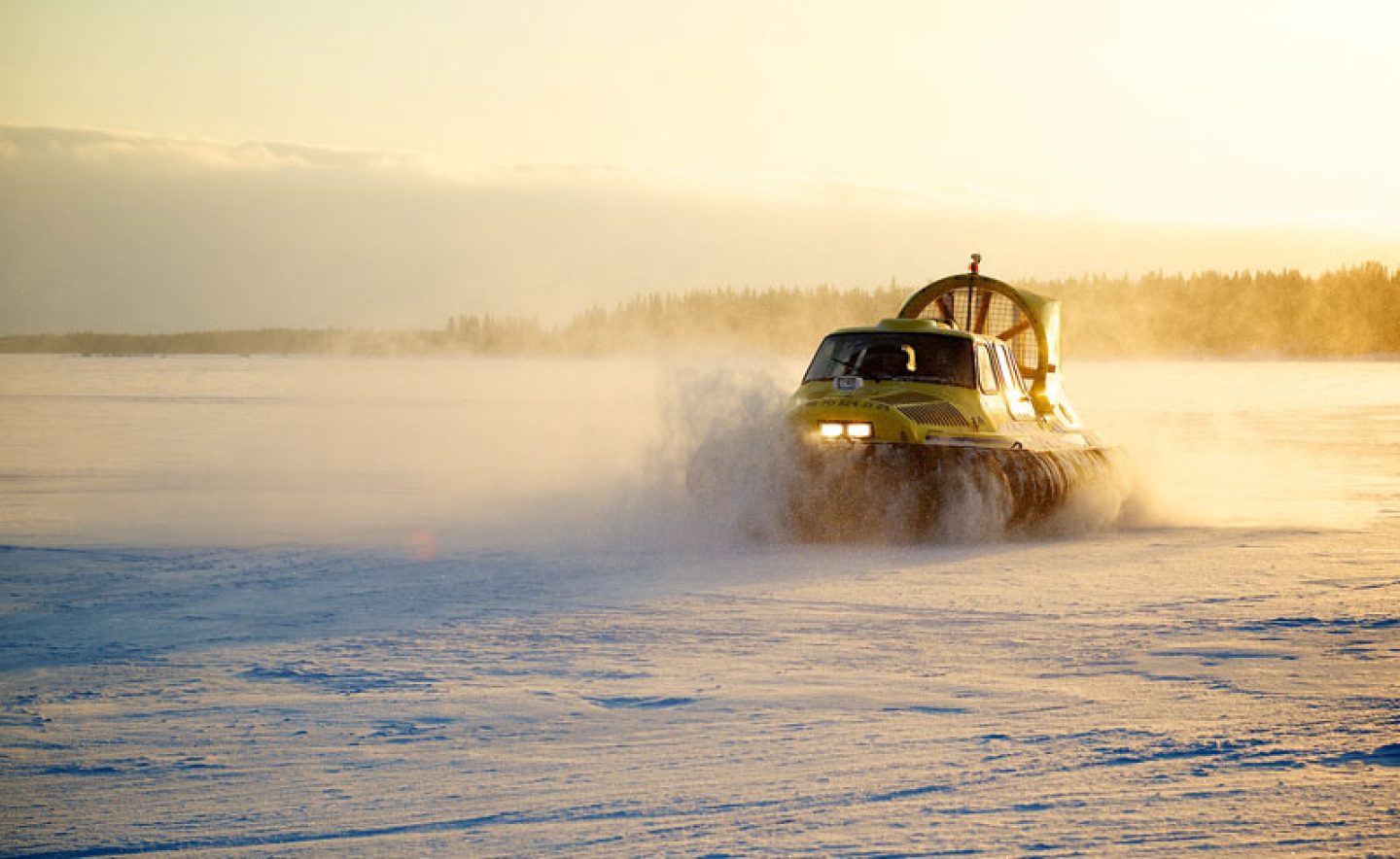 swedish lapland hovercraft tour to the pack ice lulea