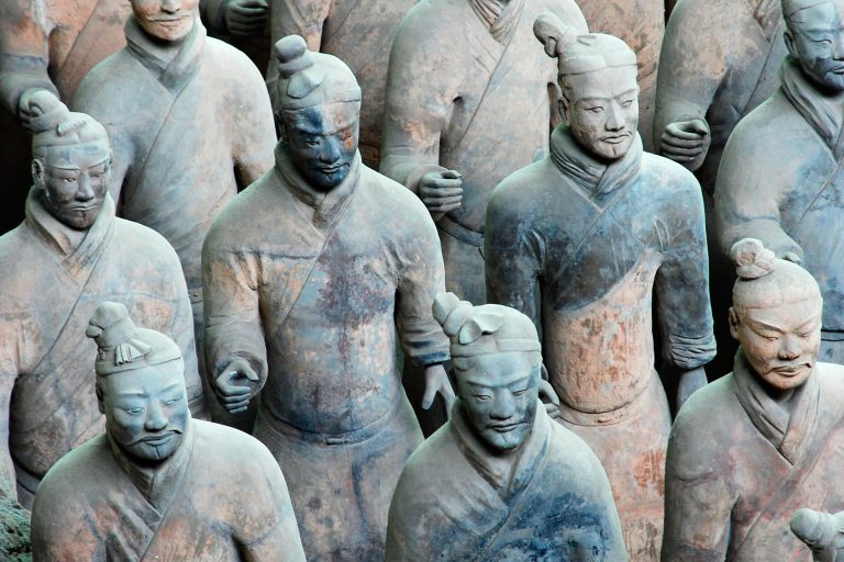 china xian terracotta warriors close up istk