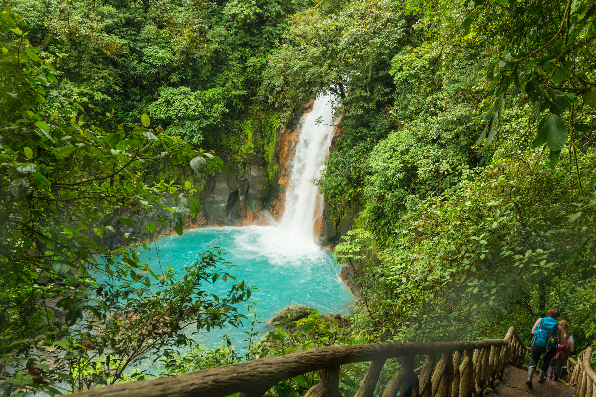 costa rica tonorio volcano national park rio celeste waterfall istk