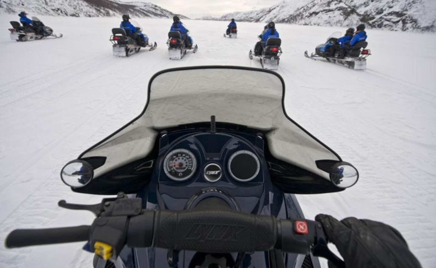 northern norway snowmobile controls