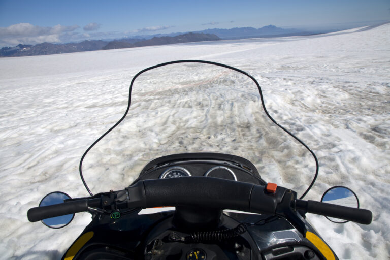south iceland snowmobiling on glacier istk
