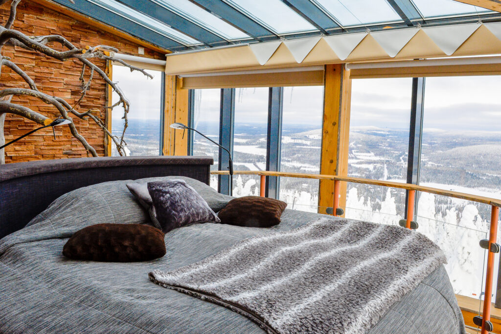 finnish lapland iso syote eagles view suite room with a view