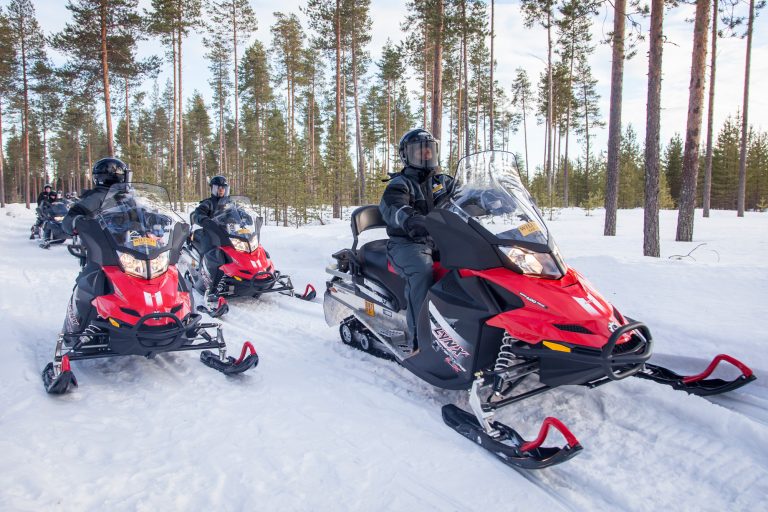 finnish lapland ranua snowmobile safari rwp