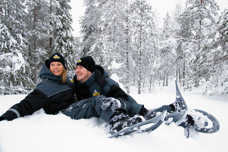finnish lapland ranua snowshoe fun rwp