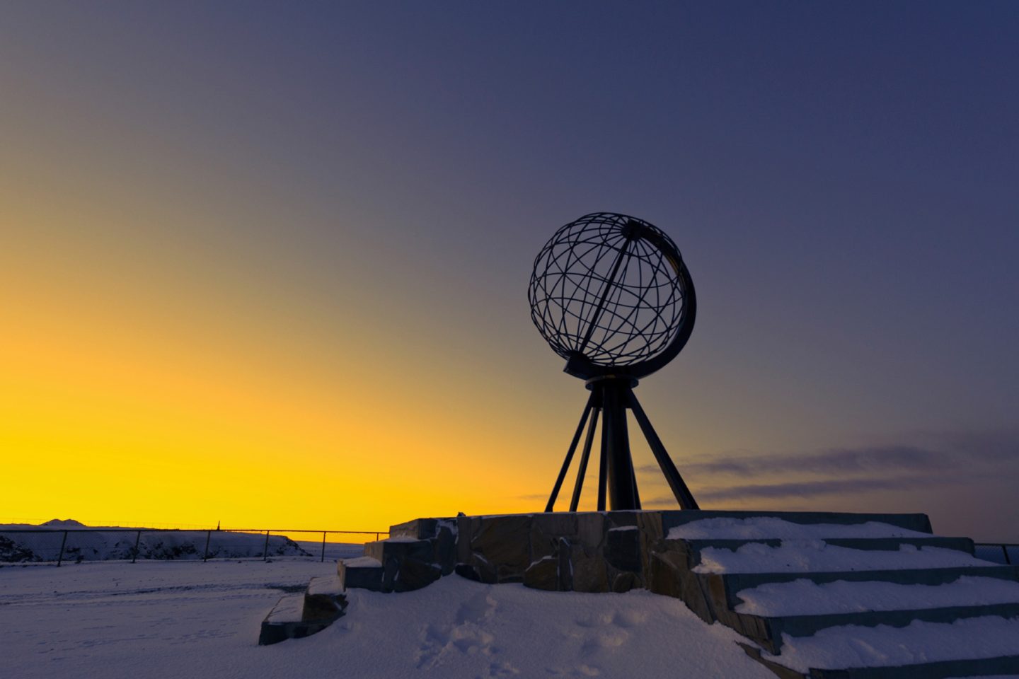 norway northern globe sunset northcape istk