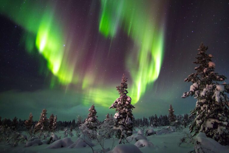 finnish lapland inari wilderness aurora istk