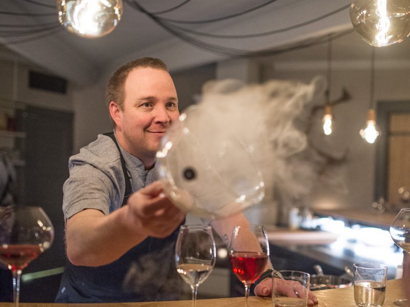swedish lapland icehotel head chef alexander meijer chefs table veranda restaurant
