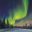finland aurora over forest istk