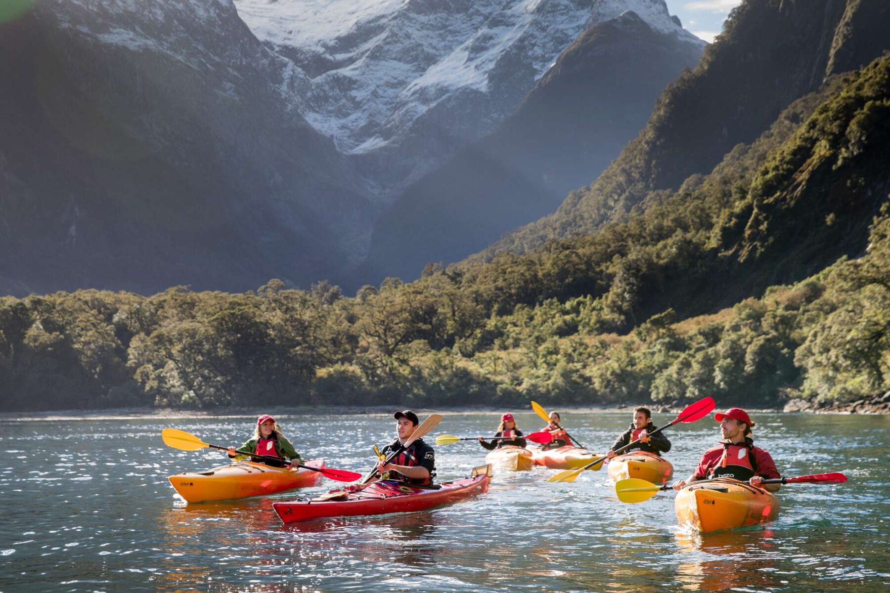 milford sound kayaking with views of pembroke glacier sthndisc