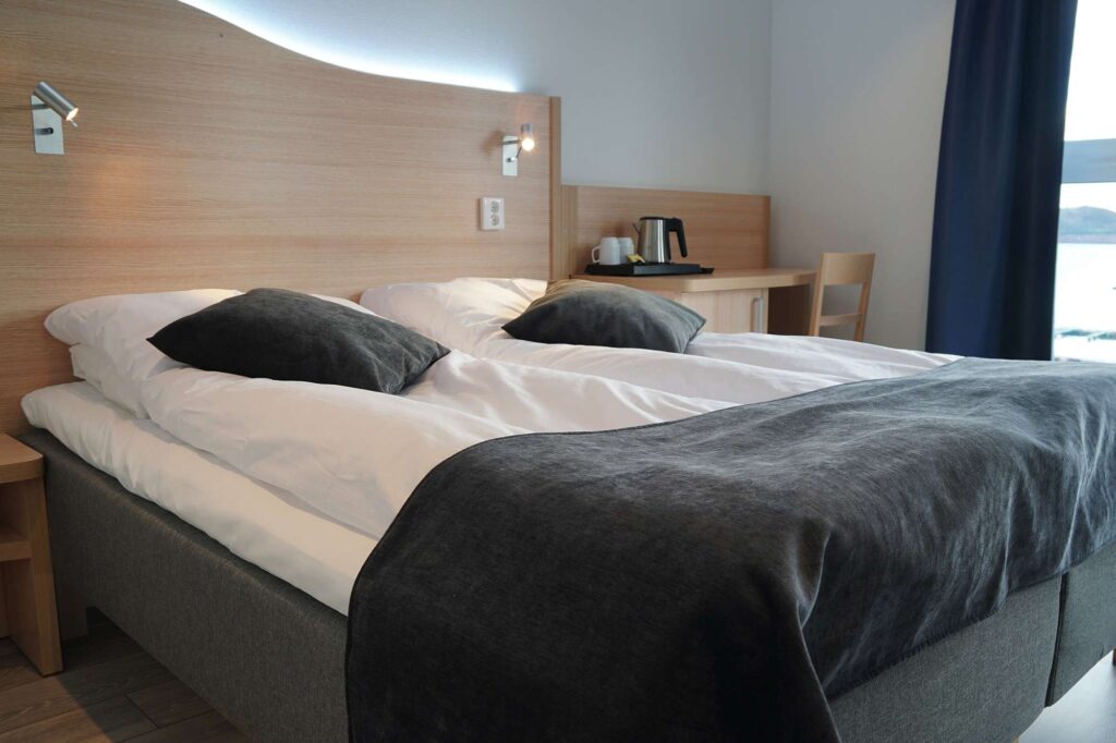 northern senja fjordhotell double room