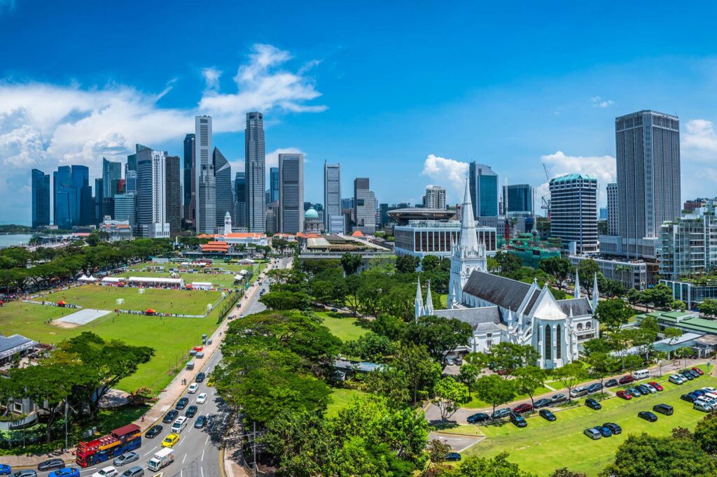 singapore skyline view daytime istk