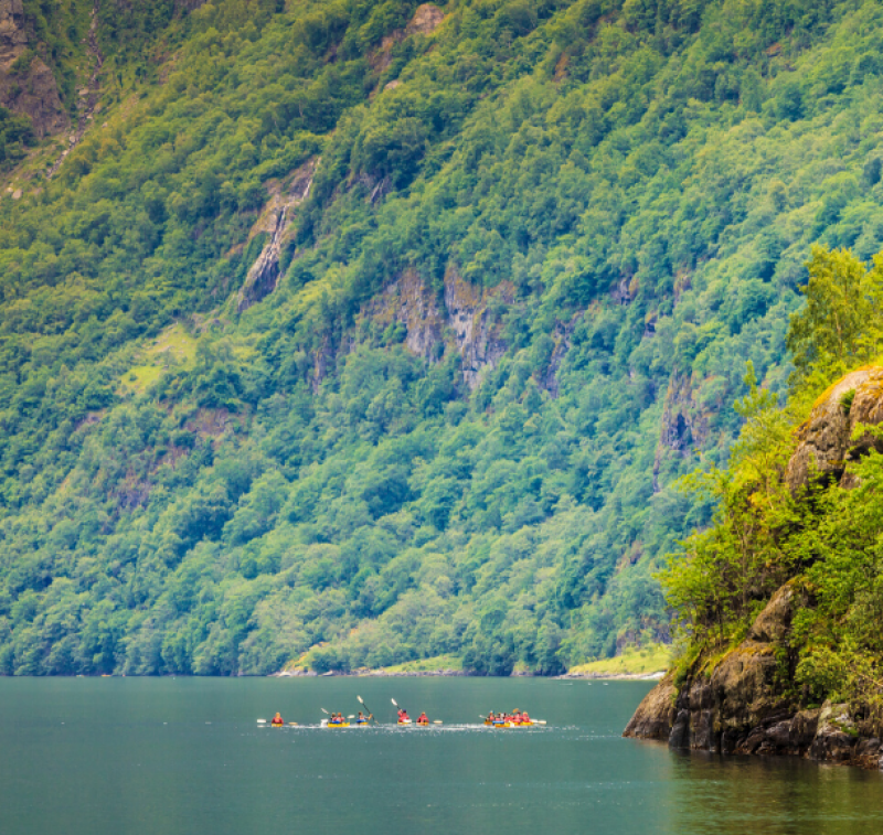 kayaking fjord