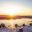 arctic bath aerial winter sunset anders blomqvist