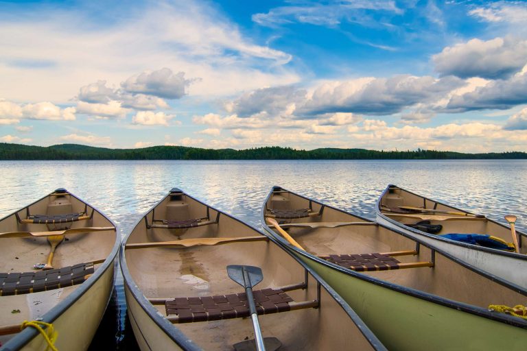 Canoes in Algonquin Provincial Park
