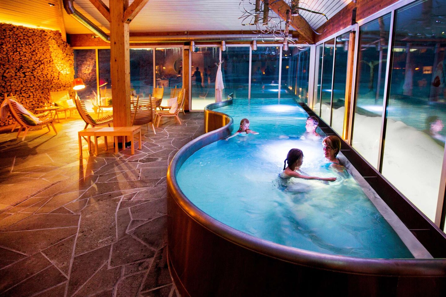 sweden camp ripan aurora spa indoor pool