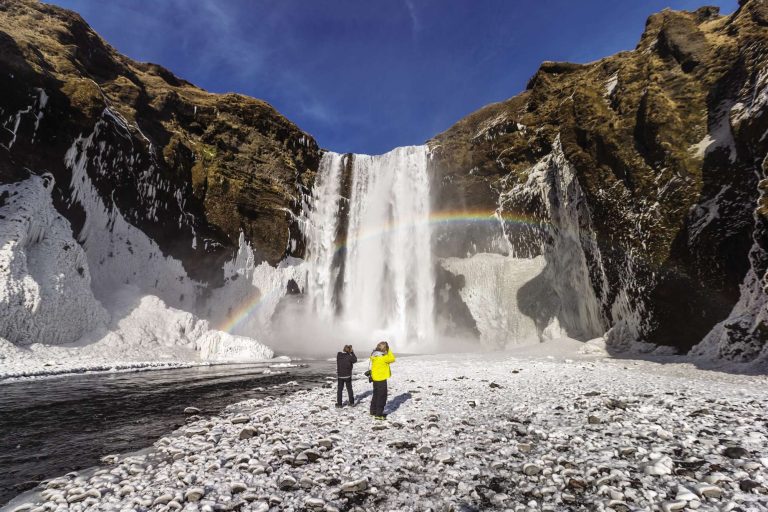 south iceland skogafoss during winter rth