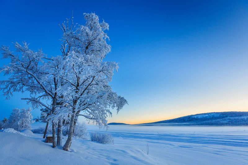 swedish lapland jukkasjarvi frozen torne river rth