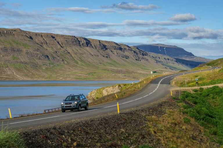 west iceland driving beside hvalfjordur rth