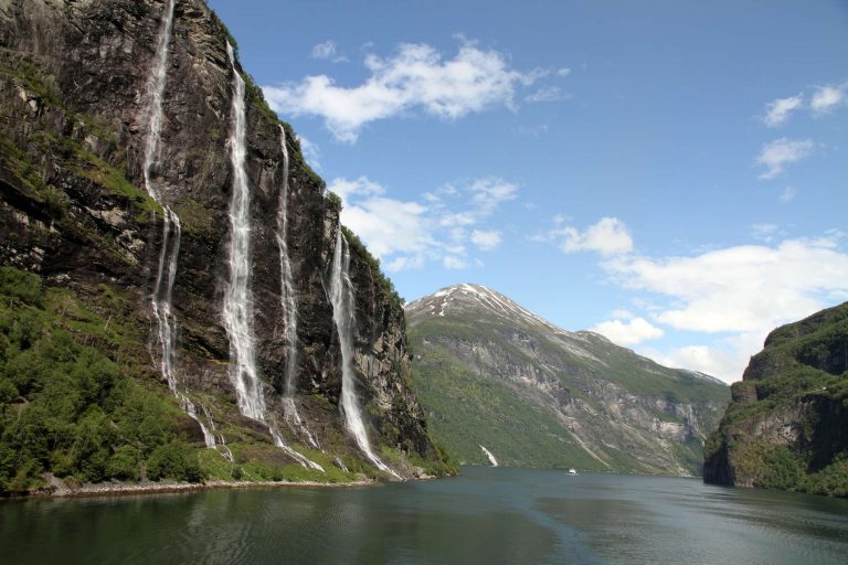 fjord norway seven sisters waterfalls geirangerfjord doll