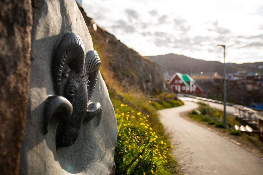 south greenland qaqortoq wall carvings vg