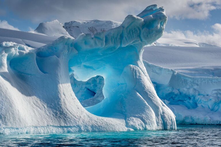 antarctica wilhemina bay blue iceberg istk