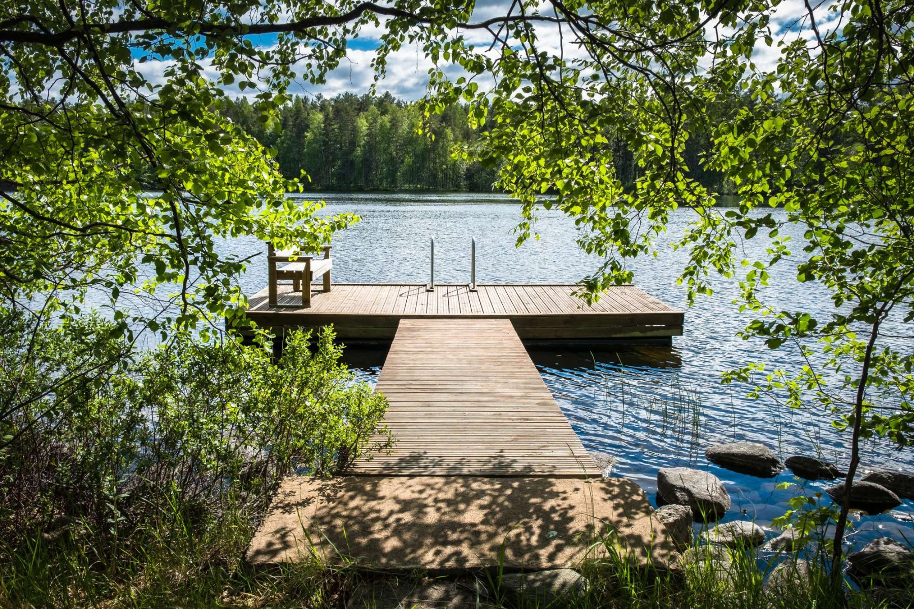 finland jetty and lake view istk