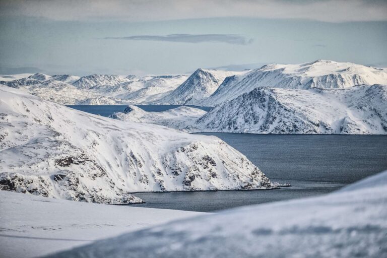 norway finnmark landscape across fjords and mountains istk