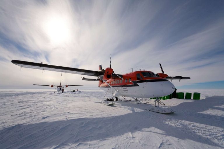 antarctica south pole twin otter aircraft ani