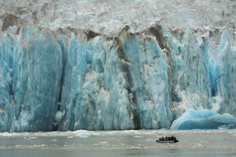 alaska inside passage skiff cruise dawes glacier uc