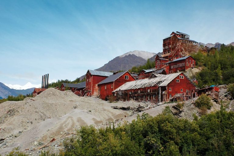 Abandoned copper mine at Kennicott