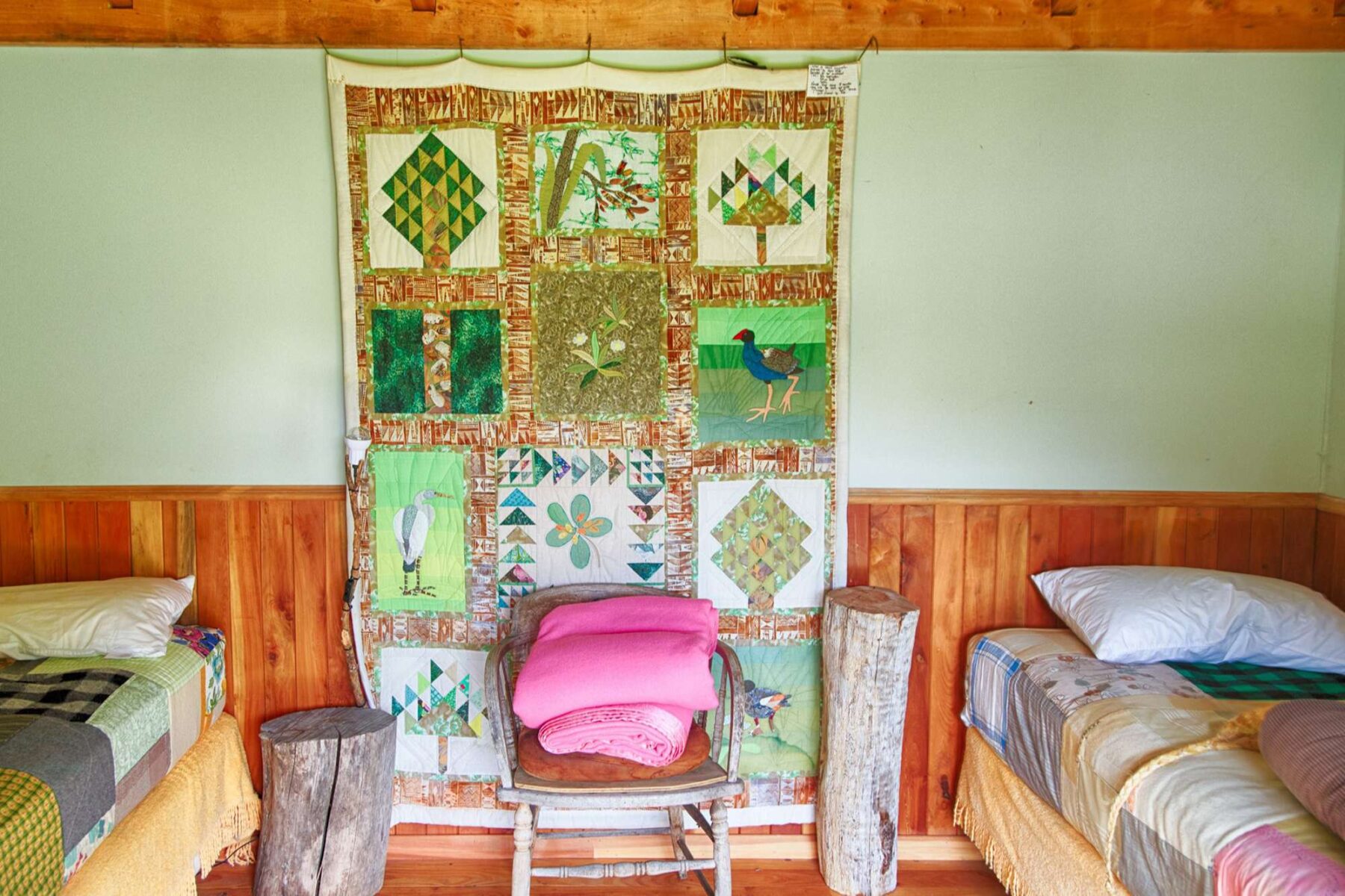 kapiti nature lodge cabin interior