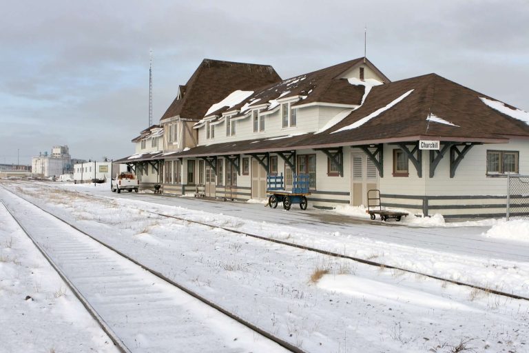 canada manitoba railway station in churchill istk