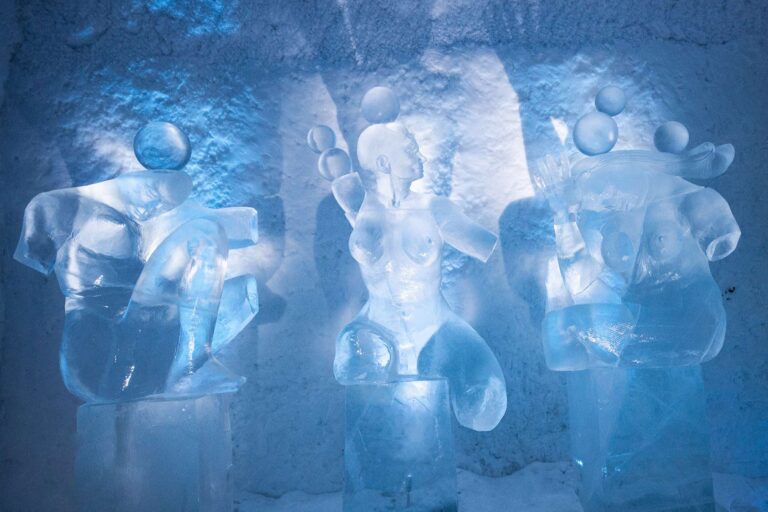 icehotel365 art suite hang loose ice sculptures ak